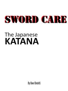 Sword Care cover